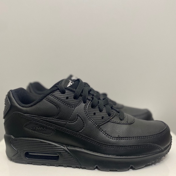 NIKE AIR MAX 90 LTR (GS) BLACK SZ 6.5Y or 8W - Picture 1 of 5